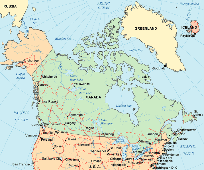 Map Canada