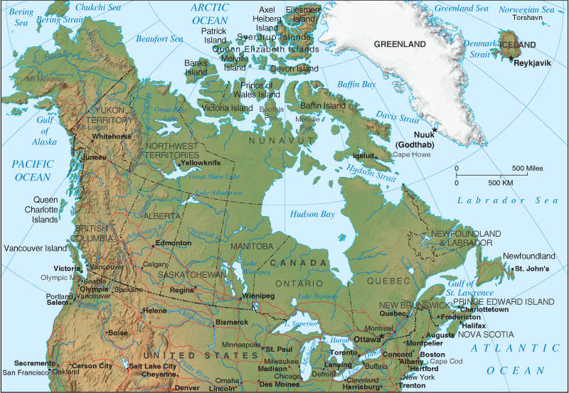 Canada+map